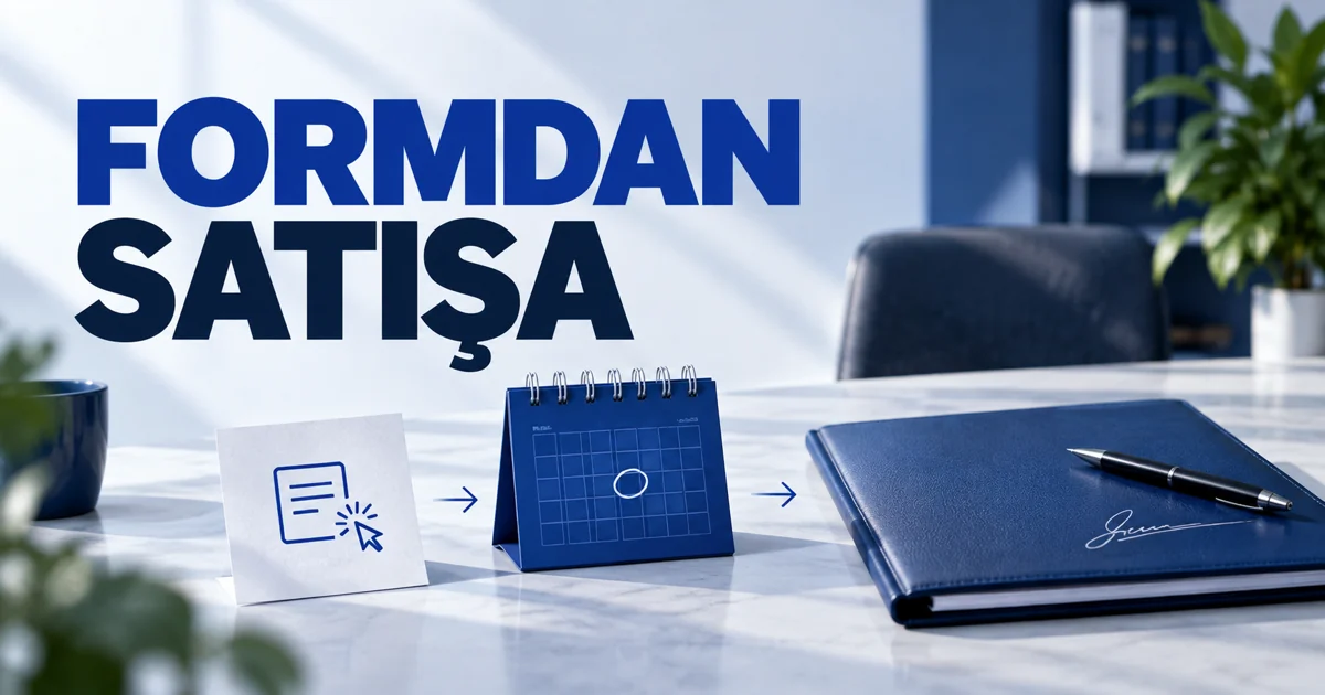 Form notu, randevu defteri ve teklif dosyası; Formdan satışa başlığı